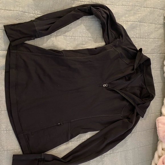 lululemon athletica Jackets & Blazers - Never worn Lululemon black half zip jacket size 4